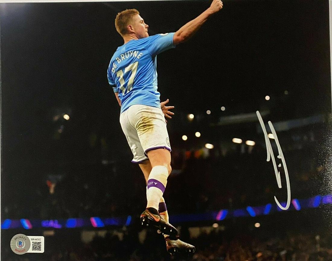 Manchester City Kevin De Bruyne Signed 8x10 Photo Auto (1 of 1)