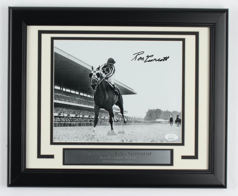Ron Turcotte Signed 1973 Belmont Stakes 13.5x16.5 (1 of 1)