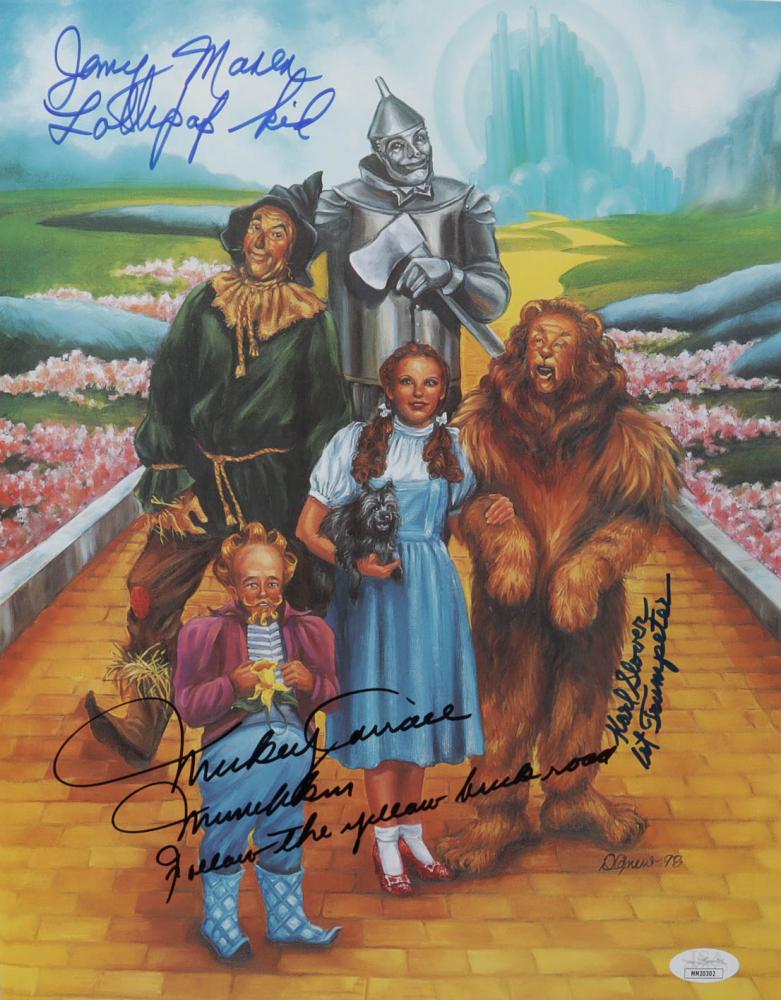 Mickey Carroll, Jerry Maren & Karl Slover Signed "The (1 of 1)