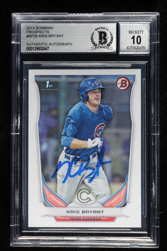 Kris Bryant Signed 2014 Bowman Prospects #BP25 (BGS (1 of 1)