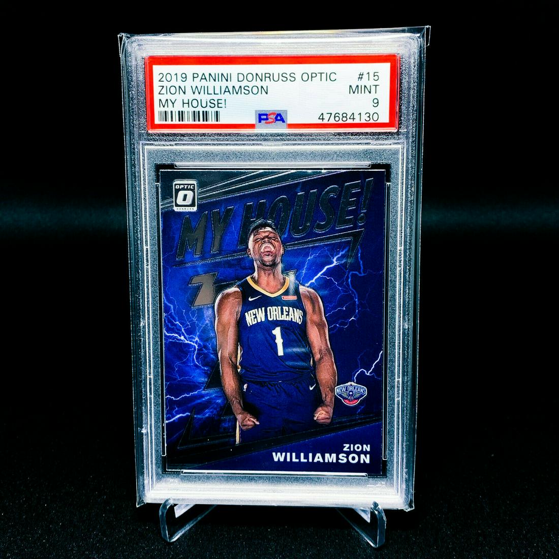 ZION WILLIAMSON 19 PANINI DONRUSS OPTIC ROOKIE PSA 9 (1 of 1)