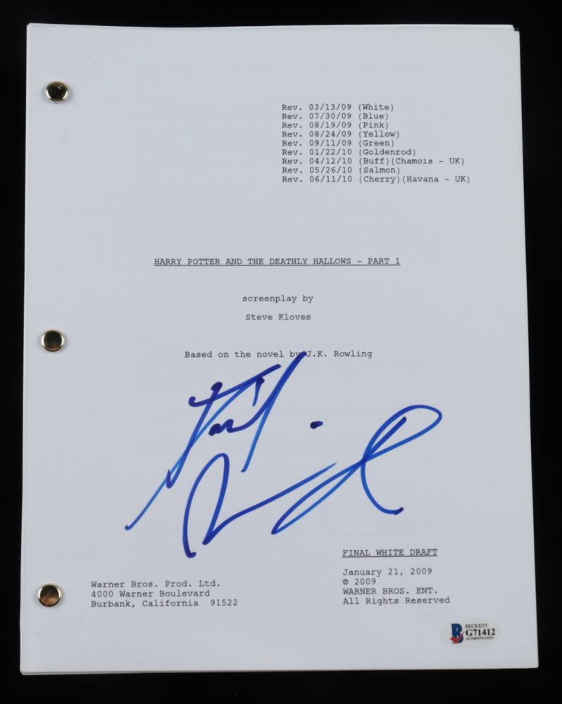 Daniel Radcliffe Signed "Harry Potter & The Deathly (1 of 1)