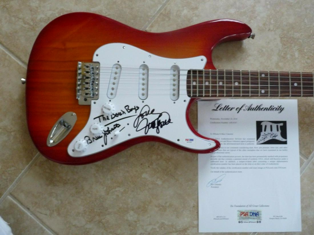 The Beach Boys Mike Love/Bruce Johnston Signed Guitar - (1 of 1)