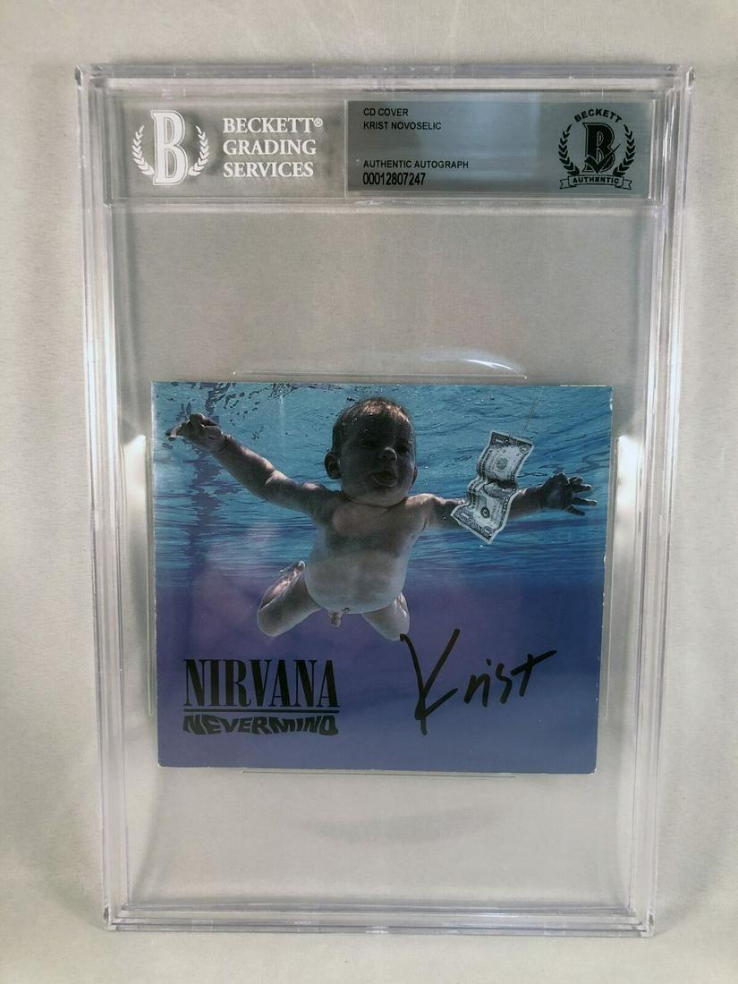 Krist Novoselic Signed CD Cover Beckett BAS Nirvana COA (1 of 1)