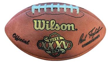Official Wilson NFL Super Bowl XXXV (35) Leather Game (1 of 1)