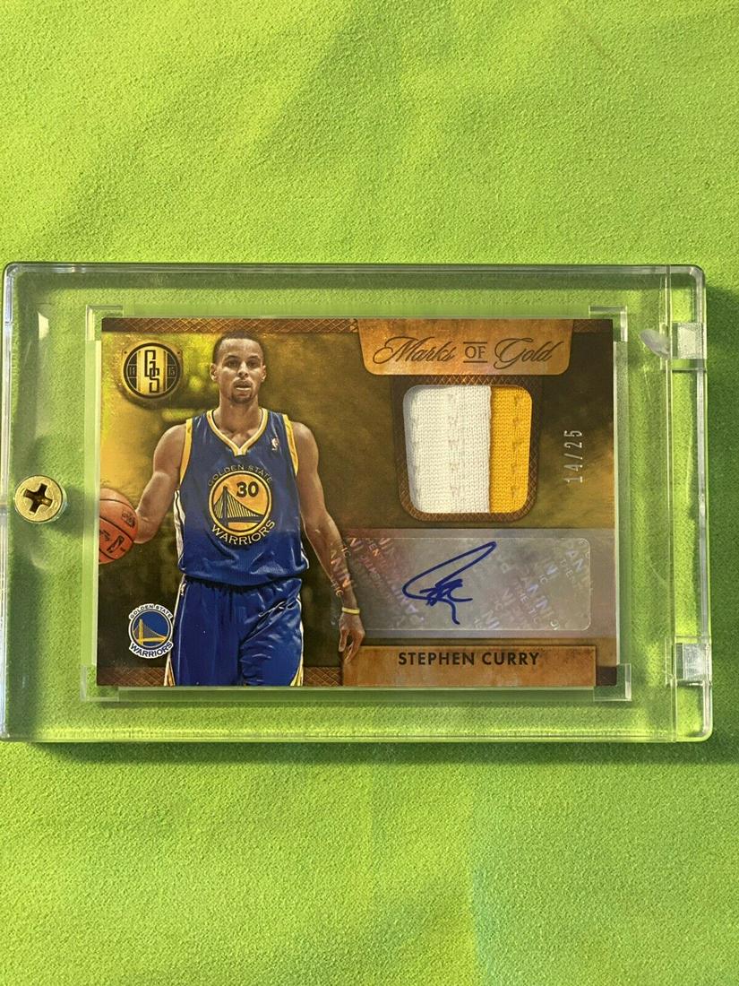 2014-15 Panini Gold Standard Stephen Curry Marks Of (1 of 2)