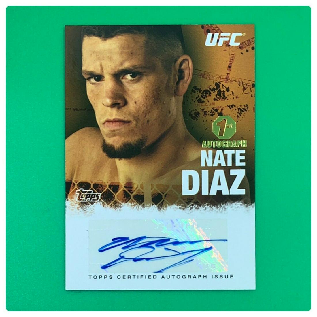 Nate Diaz 1st Auto 2010 Topps UFC Autograph (1 of 1)