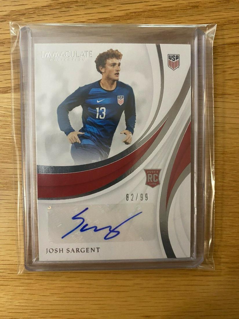 2018 Panini Immaculate Josh Sargent RC Rookie Auto (1 of 1)