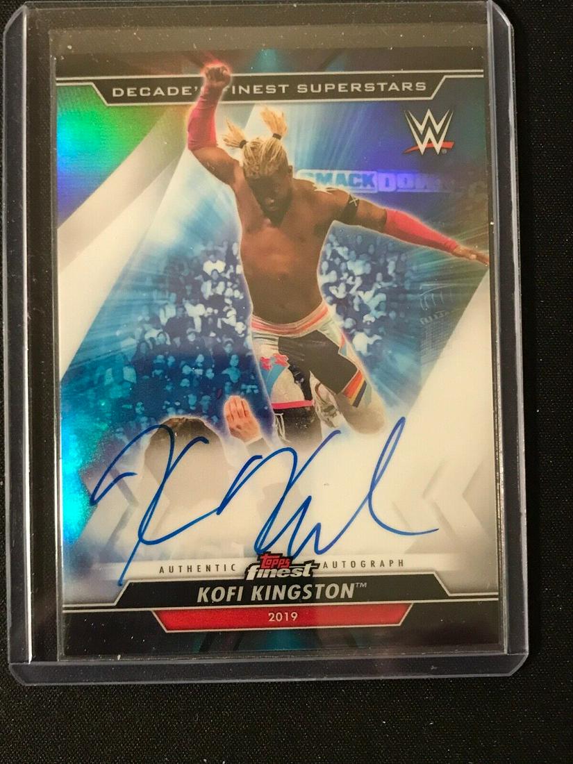 WWE Finest Superstar KOFI KINGSTON Refractor Auto Card (1 of 2)
