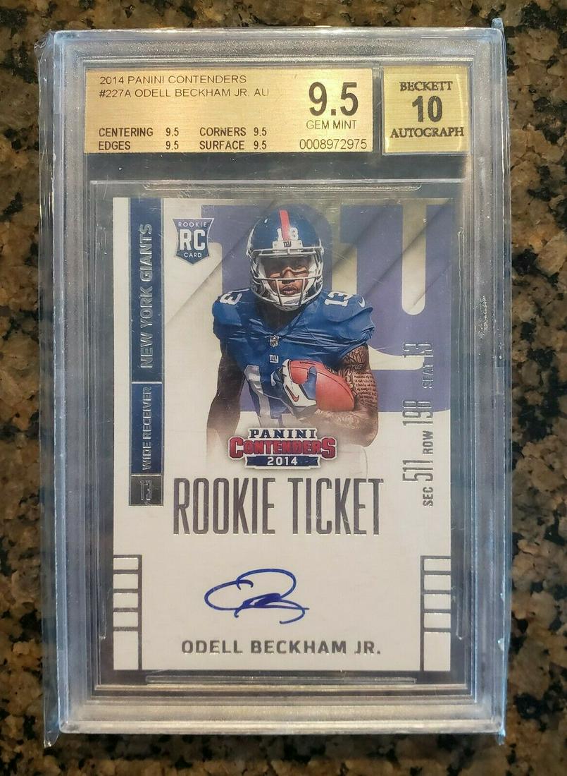 Odell Beckham, Jr 2014 Panini Contenders Rookie Ticket (1 of 2)