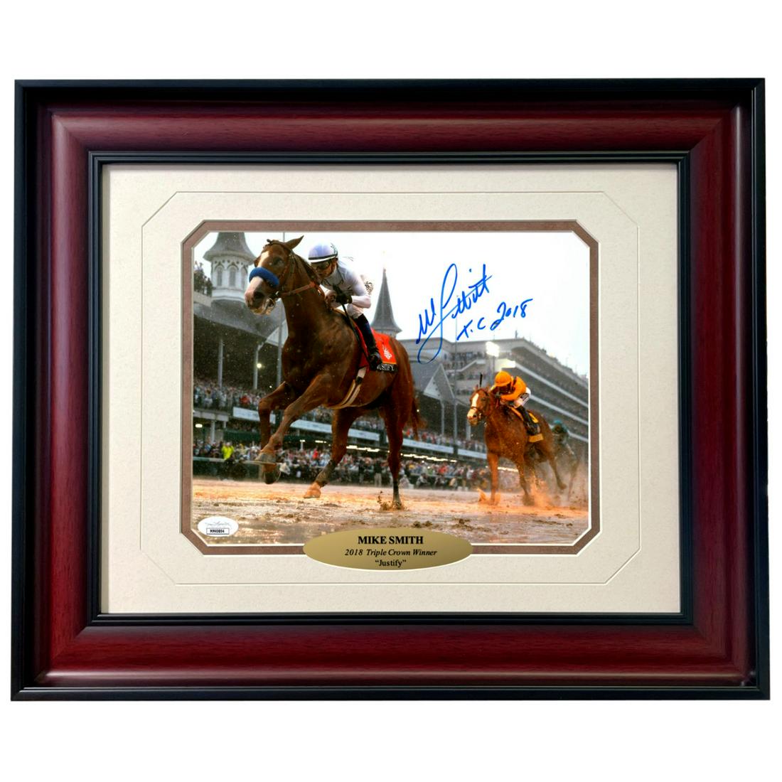 Mike Smith Autographed Justify Horse Racing 8x10 Photo (1 of 1)