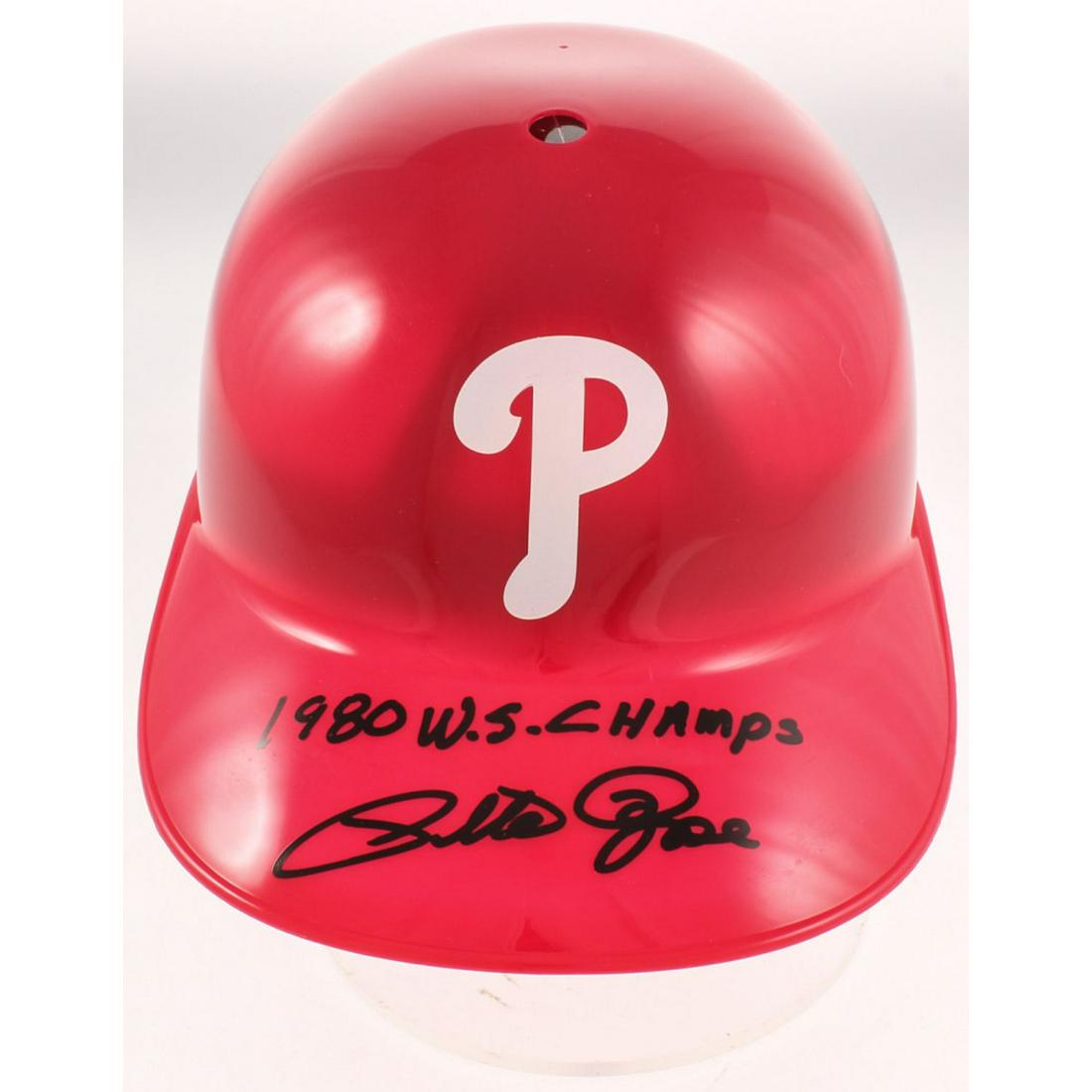 Pete Rose Signed Reds Full-Size Souvenir Batting Helmet (1 of 1)