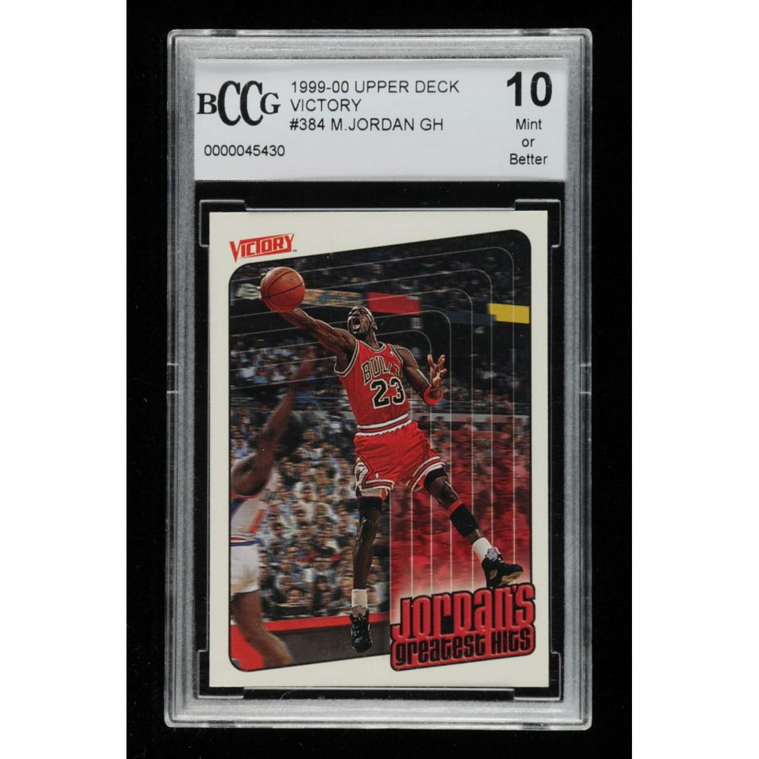 Michael Jordan 1999-00 Upper Deck Victory #384 GH (BCCG (1 of 1)
