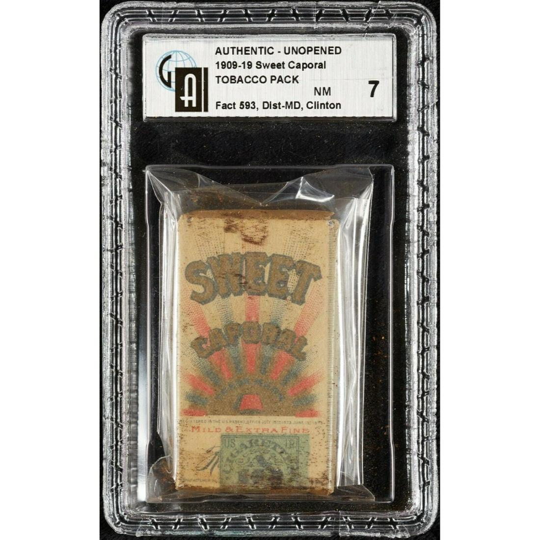 1909 Sweet Caporal Unopened Pack Honus Wagner T-206 Era (1 of 2)