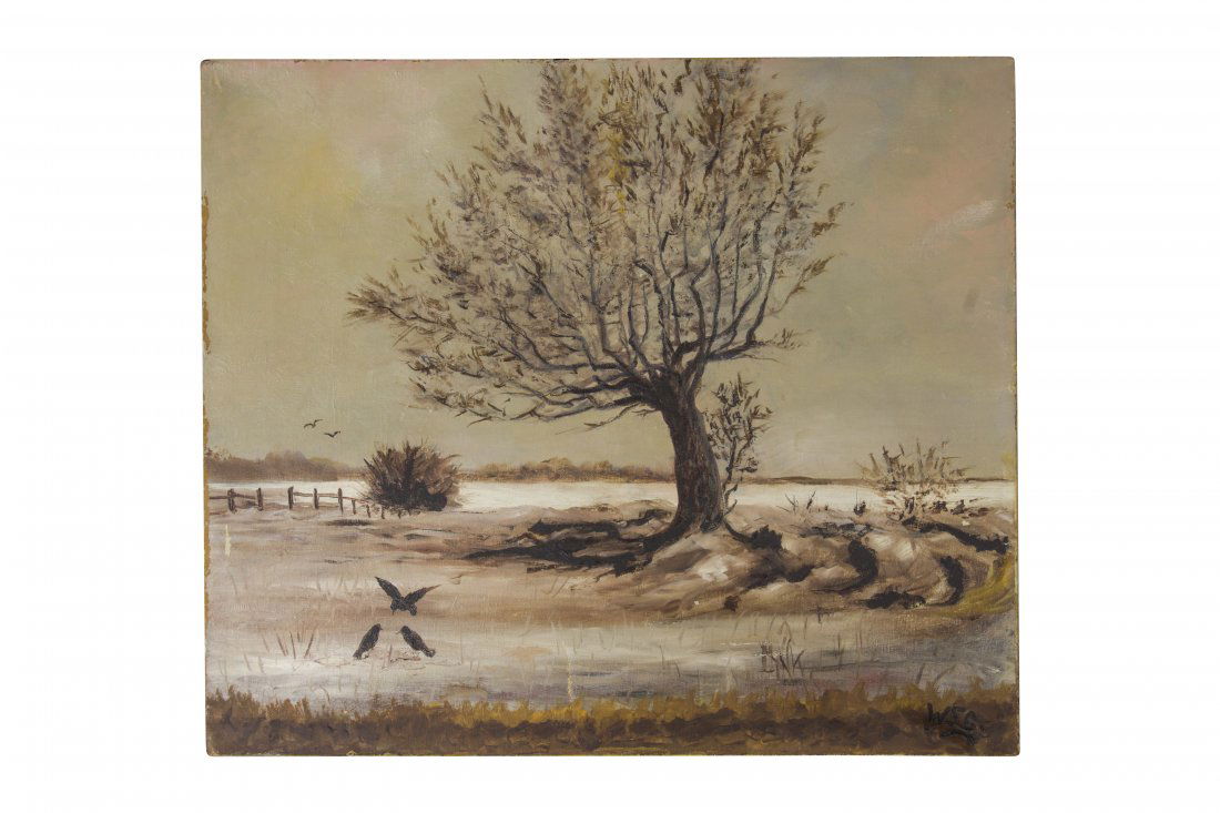 Winston Churchill Original Oil Landscape Painting (1 of 5)