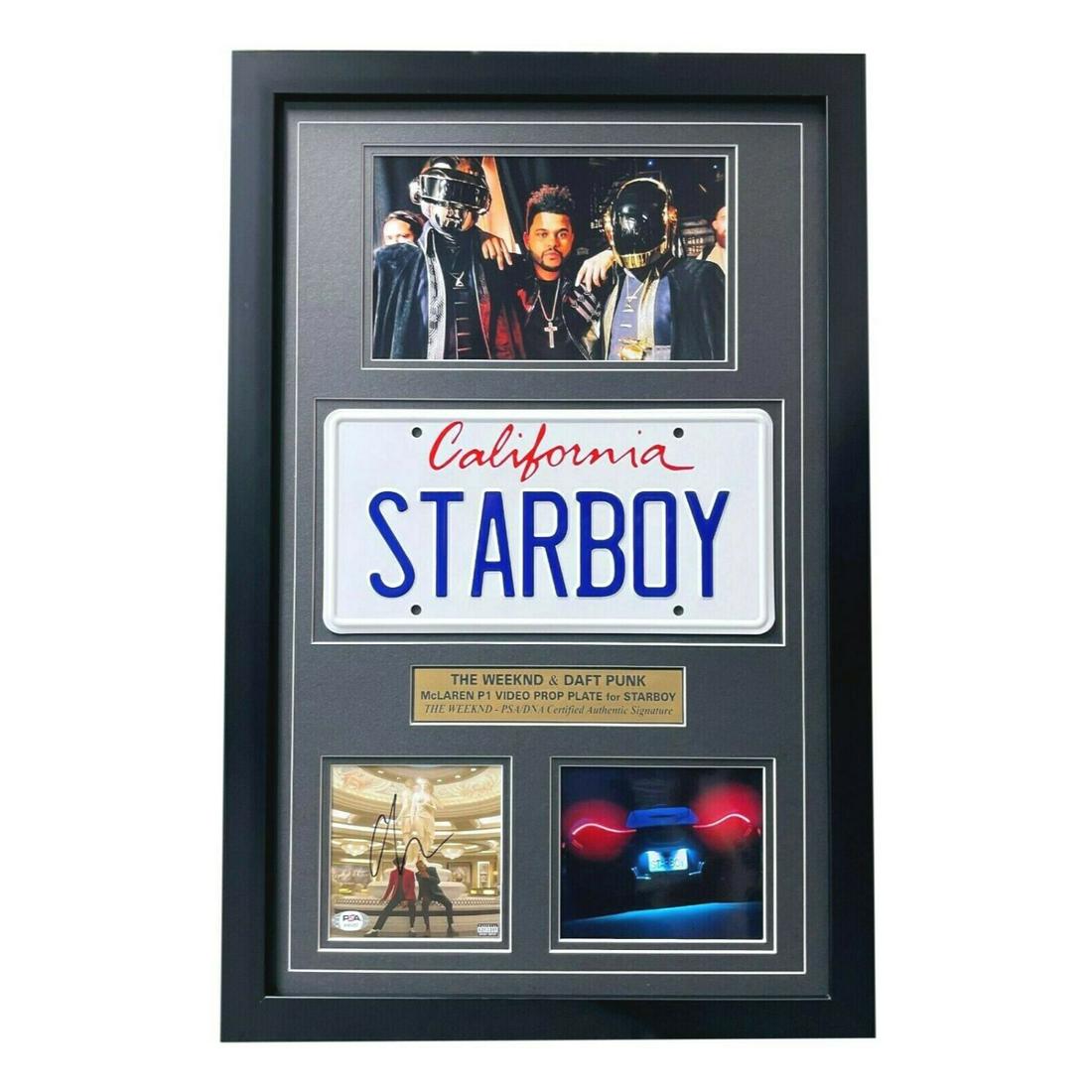 The Weeknd "Starboy" Signed CD Album License Plate (1 of 1)
