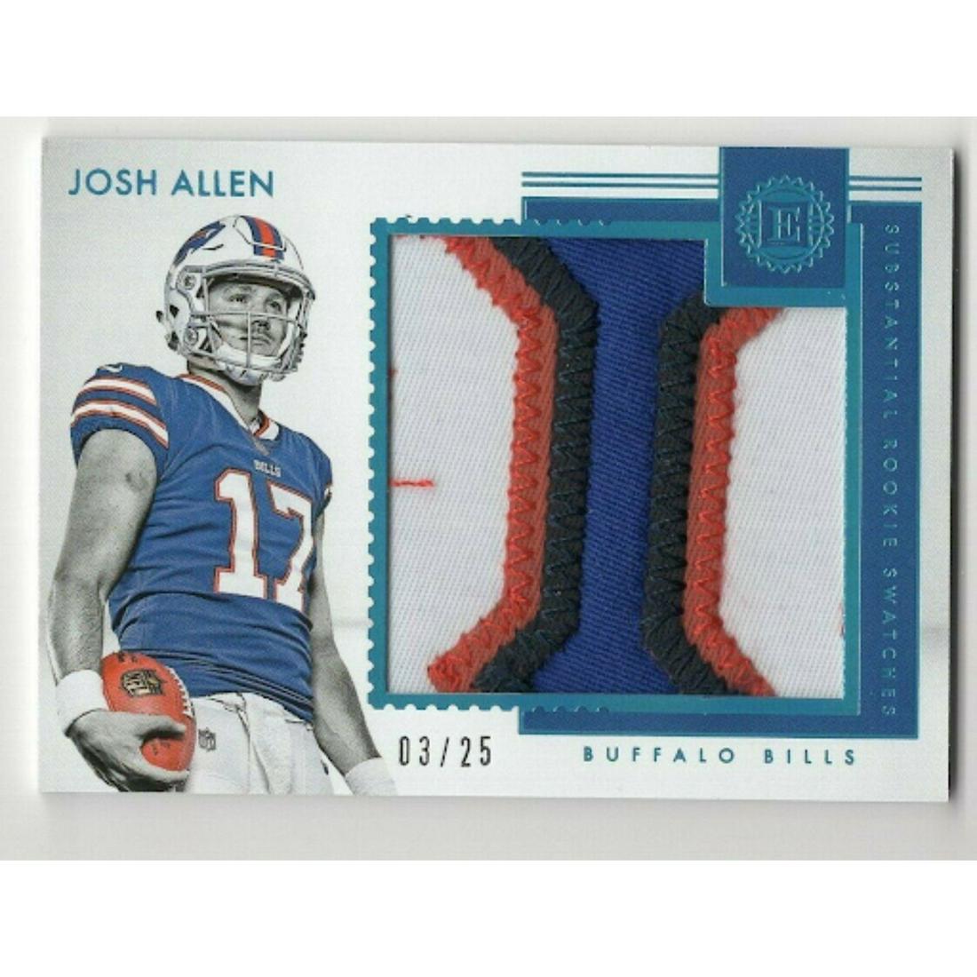 JOSH ALLEN ROOKIE 2018 PANINI ENCASED SAPPHIRE JUMBO (1 of 1)