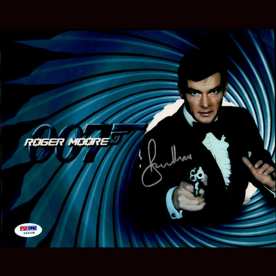 PSA Certified Roger Moore Signed James Bond 007 (1 of 1)