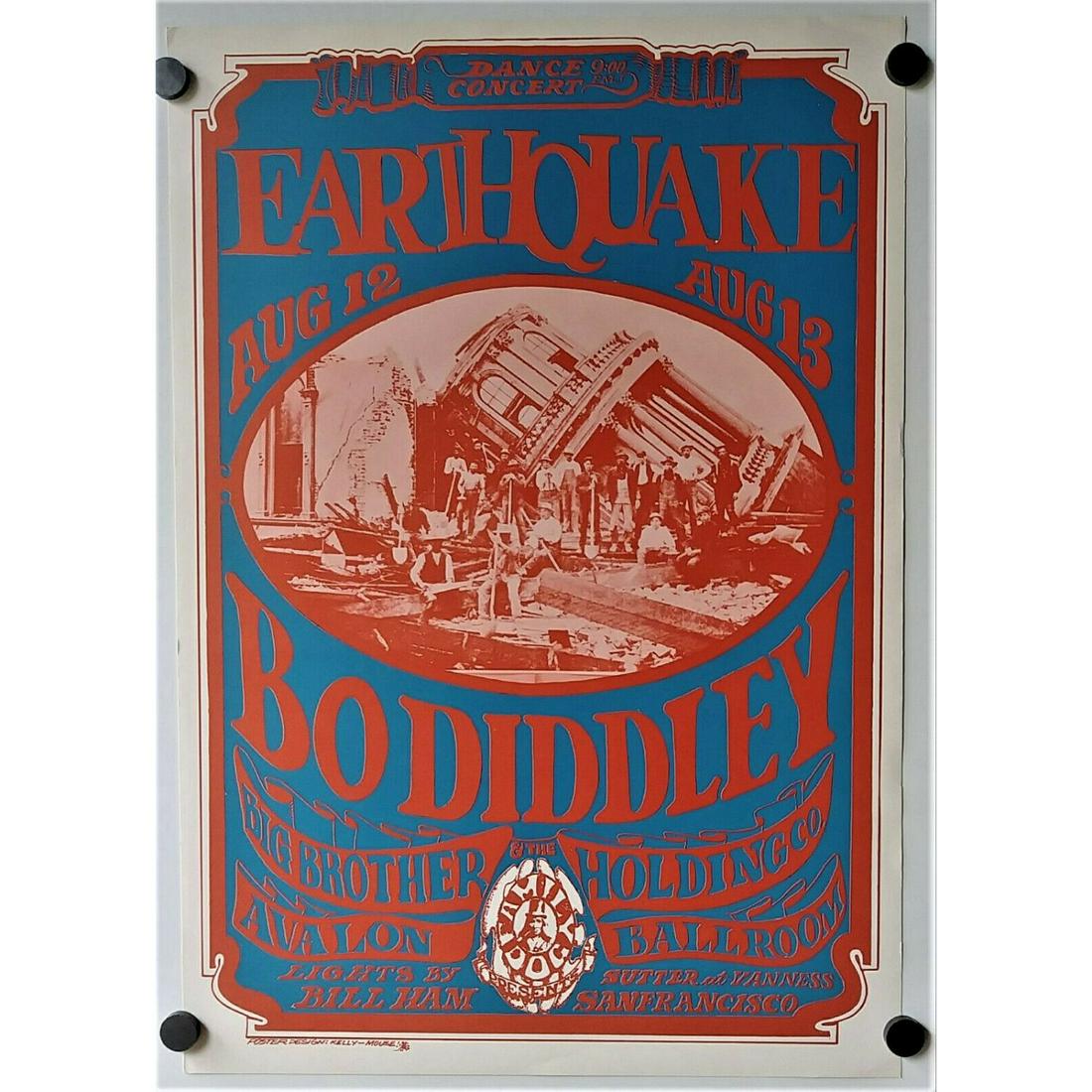 BO DIDDLEY EARTHQUAKE Avalon Ballroom Original Concert (1 of 1)