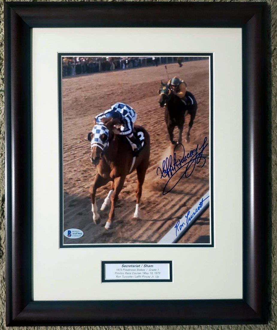 Ron Turcotte & Laffit Pincay Jr. signed photo - Beckett (1 of 1)
