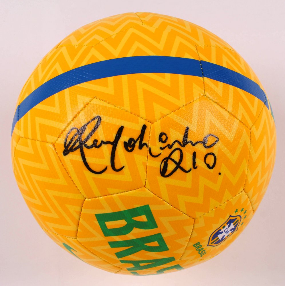 Brazil Ronaldinho Signed Nike Soccer Ball - Autographed (1 of 1)