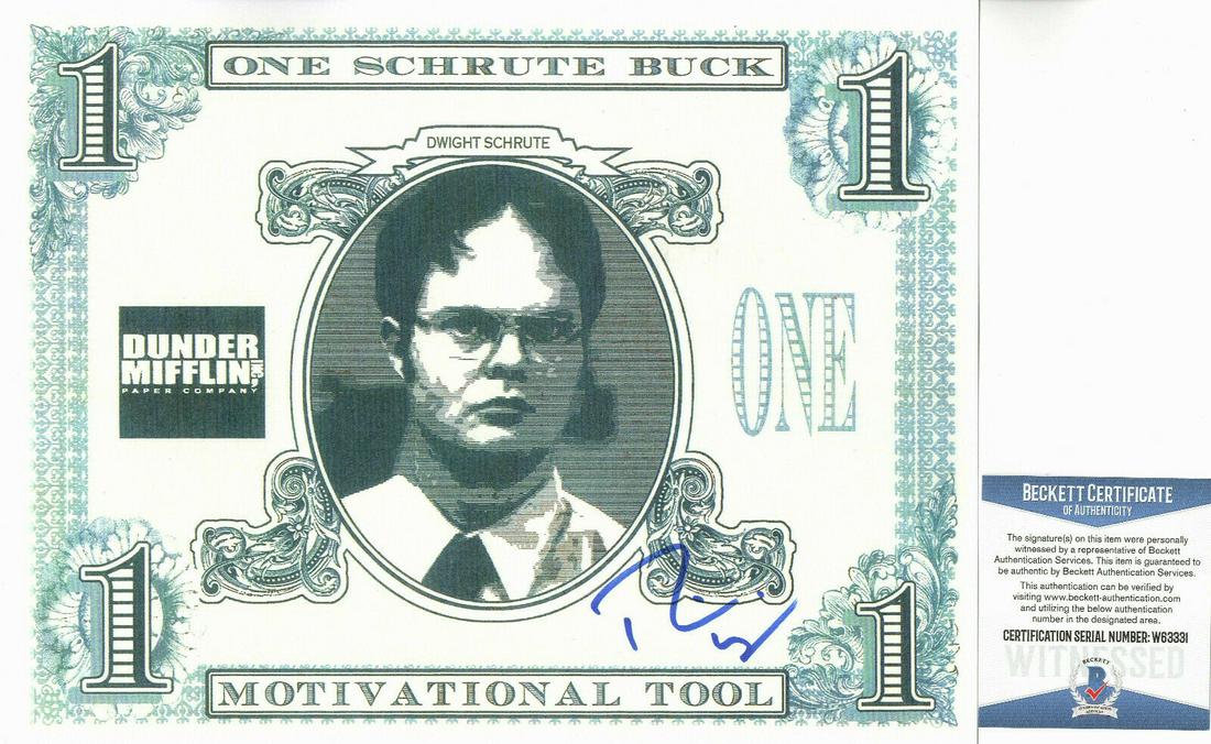 RAINN WILSON "THE OFFICE" AUTOGRAPH SIGNED DWIGHT (1 of 1)