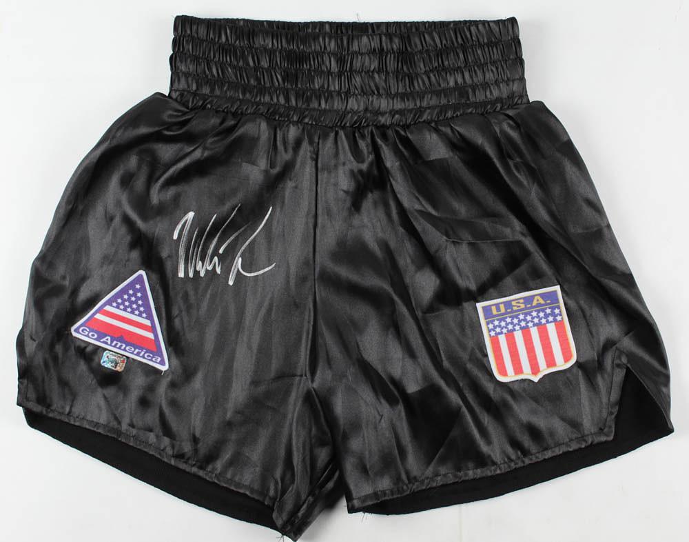 Mike Tyson Signed Boxing Trunks (Fiterman Sports (1 of 1)