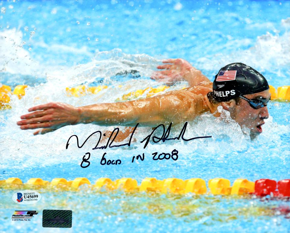 Michael Phelps Autographed 8x10 Photo Team USA Swimming (1 of 1)