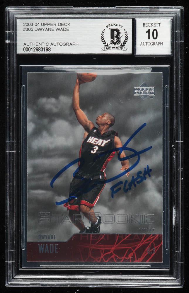 Dwyane Wade Signed 2003-04 Upper Deck #305 RC Inscribed (1 of 1)