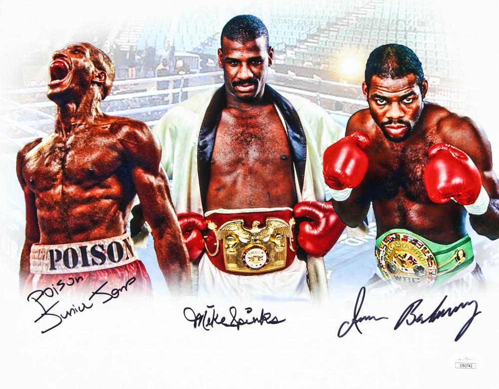 Iran Barkley, Mike Spinks & "Poison" Junior Jones (1 of 1)