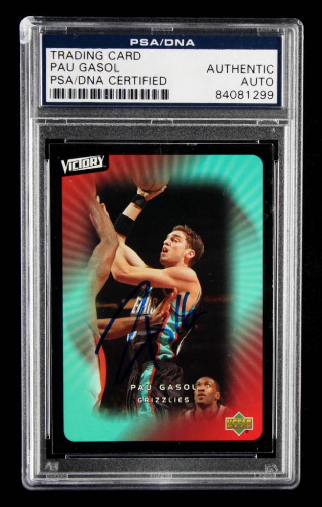 Pau Gasol Signed 2003-04 Upper Deck Victory #44 (PSA (1 of 1)