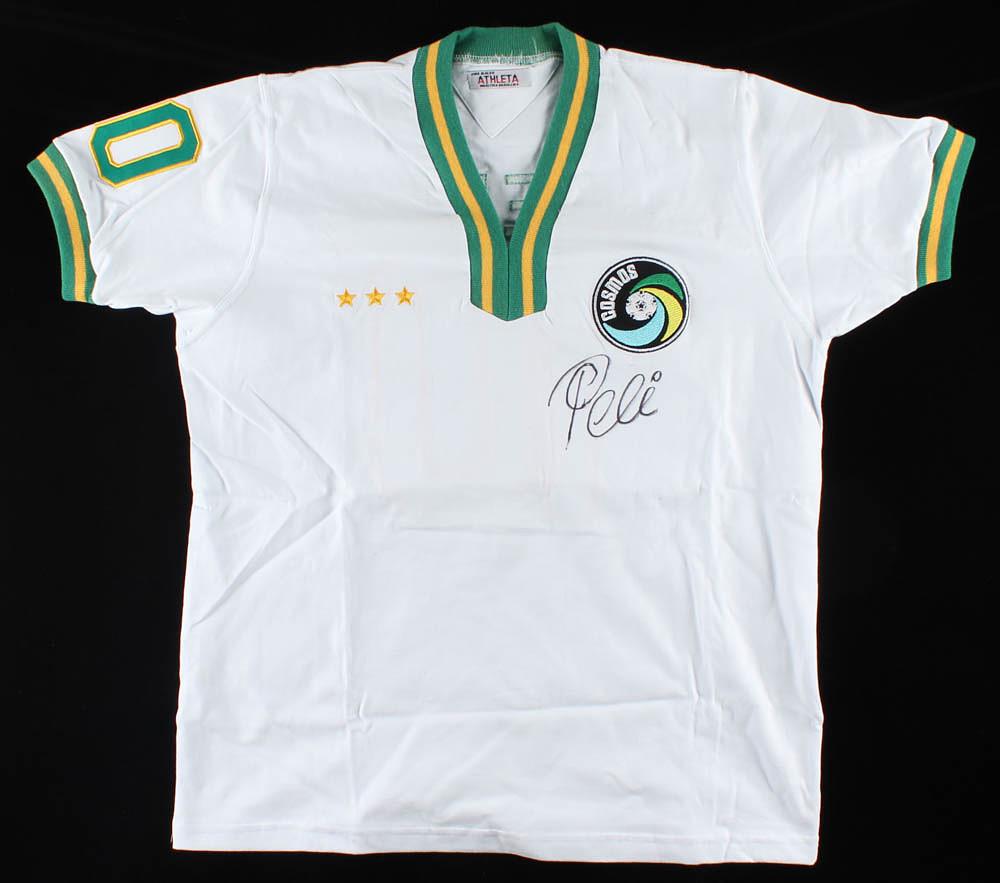 Pele Signed Cosmos Jersey (JSA ALOA) (1 of 1)