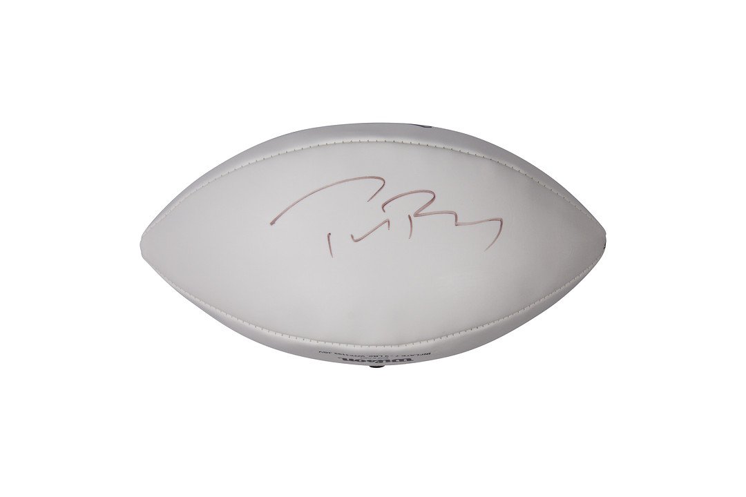TOM BRADY SIGNED PATRIOTS FOOTBALL jsa loa: TOM BRADY SIGNED PATRIOTS FOOTBALL JSA LOA
