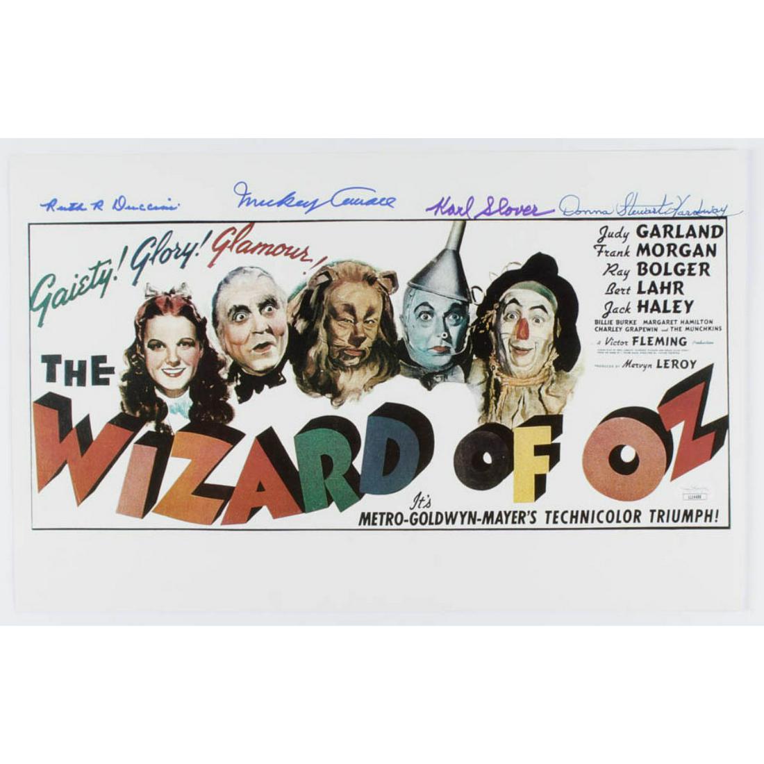 "The Wizard Of Oz" 11x17 Photo Cast-Signed by (4) with (1 of 1)