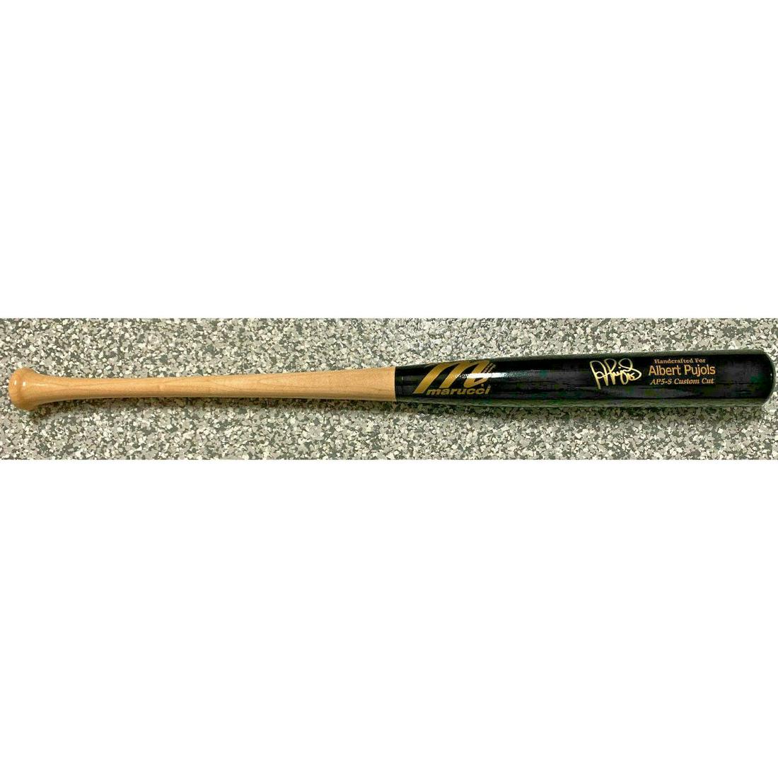 Angels Albert Pujols Signed Marucci Game Model Bat (1 of 2)