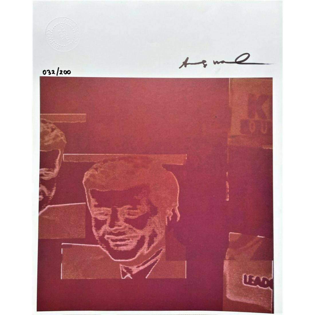 Andy Warhol Hand Signed Original Print with COA - (1 of 1)