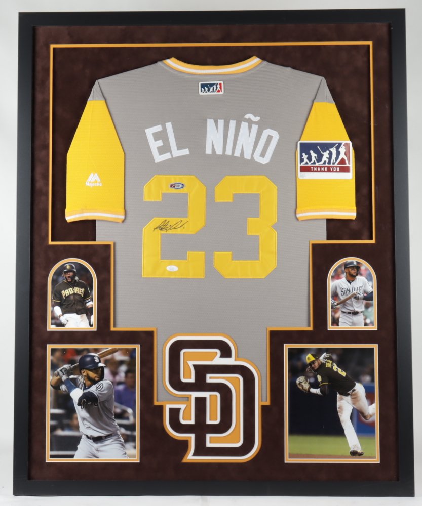 Fernando Tatis Jr. Signed 34x42 Custom Framed Jersey Di (1 of 1)