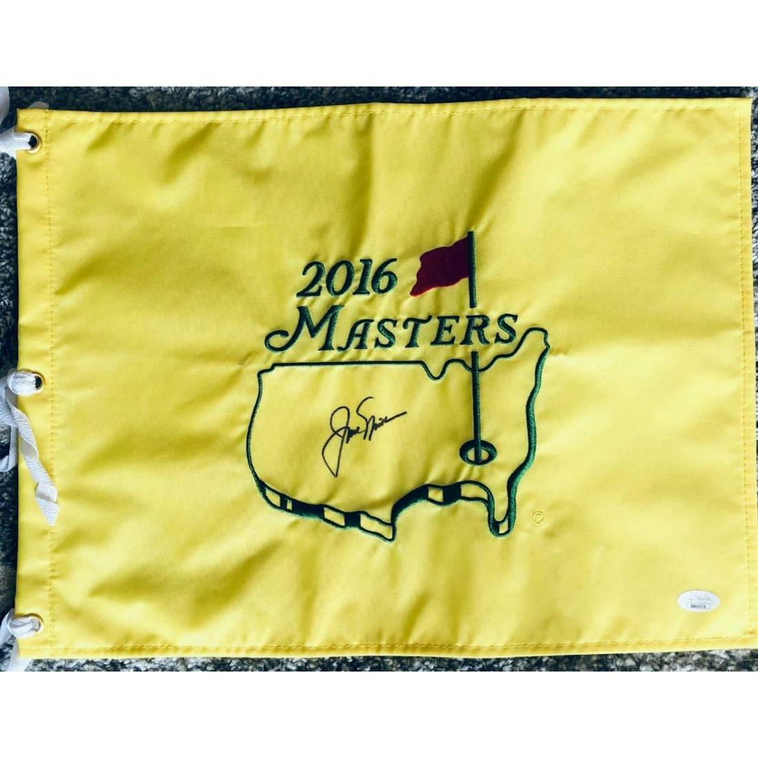 Master Tournament Pin Flag hand signed by Jack Nicklaus (1 of 1)