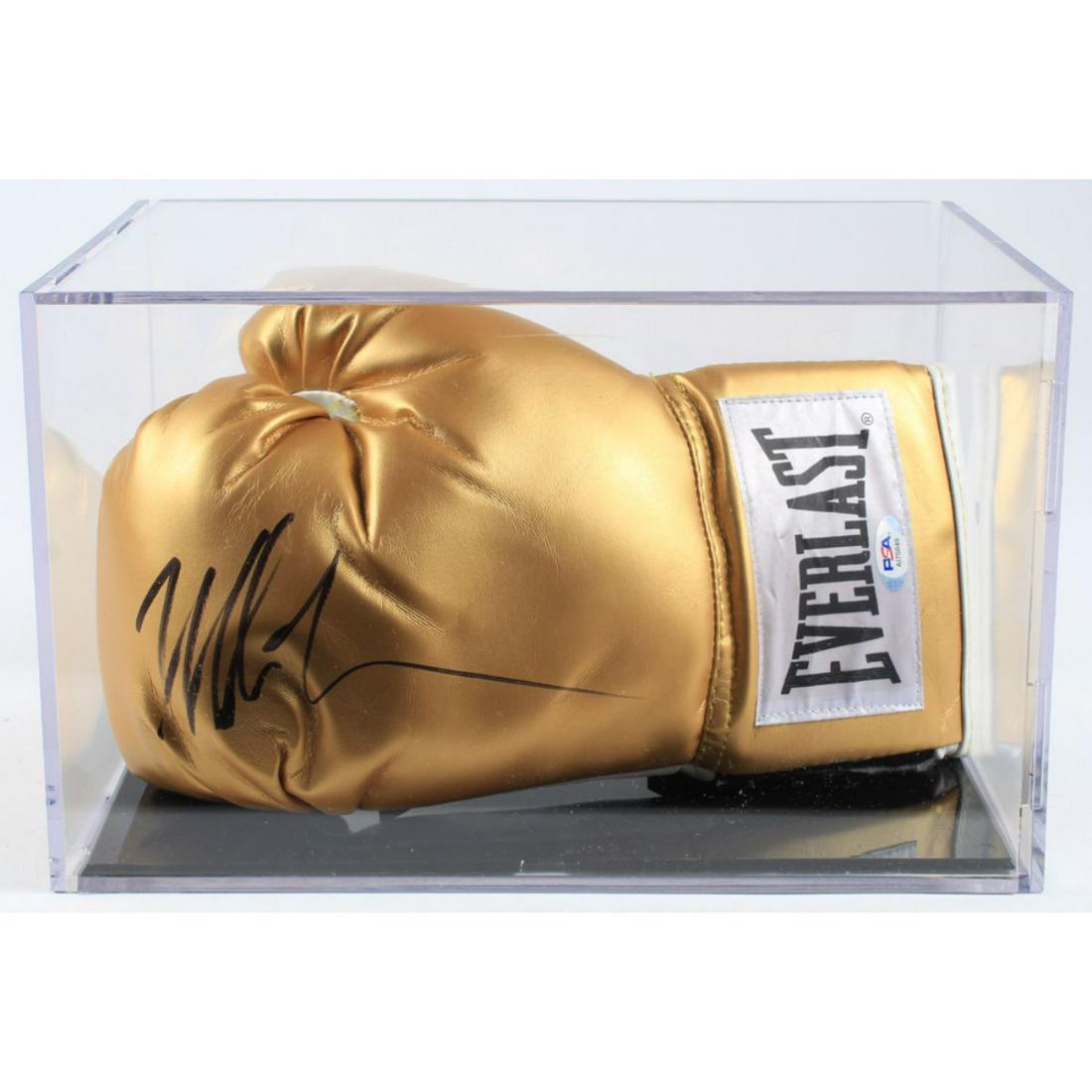 Mike Tyson Signed Everlast Boxing Glove with Display (1 of 1)