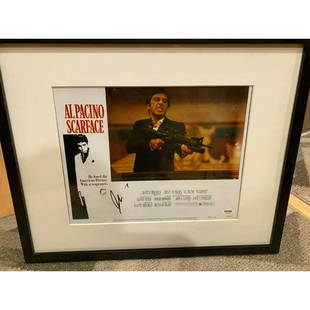 Al Pacino Authentic Signed 11x14 Scarface Photo Framed: Al Pacino Authentic Signed 11x14 Scarface Photo Framed Picture PSA/DNA Autograph