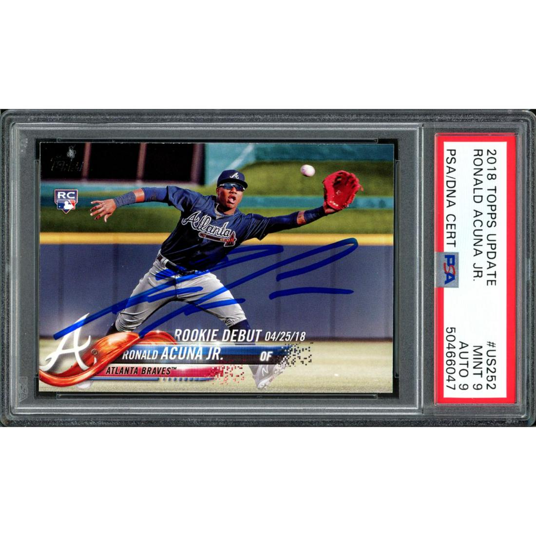 Ronald Acuna Jr. Autographed 2018 Topps Update Rookie (1 of 1)