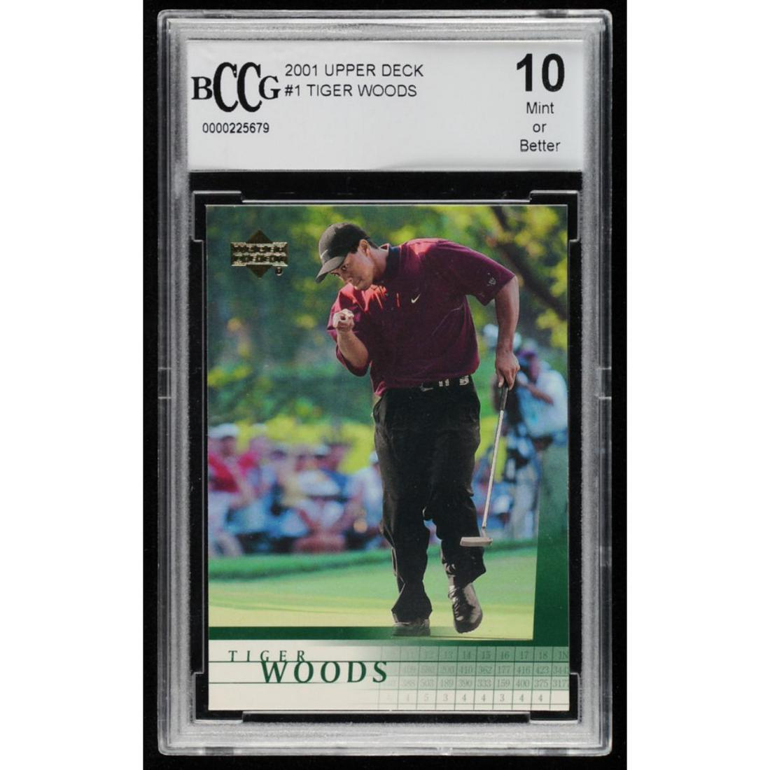 Tiger Woods 2001 Upper Deck #1 RC (BCCG 10) (1 of 1)