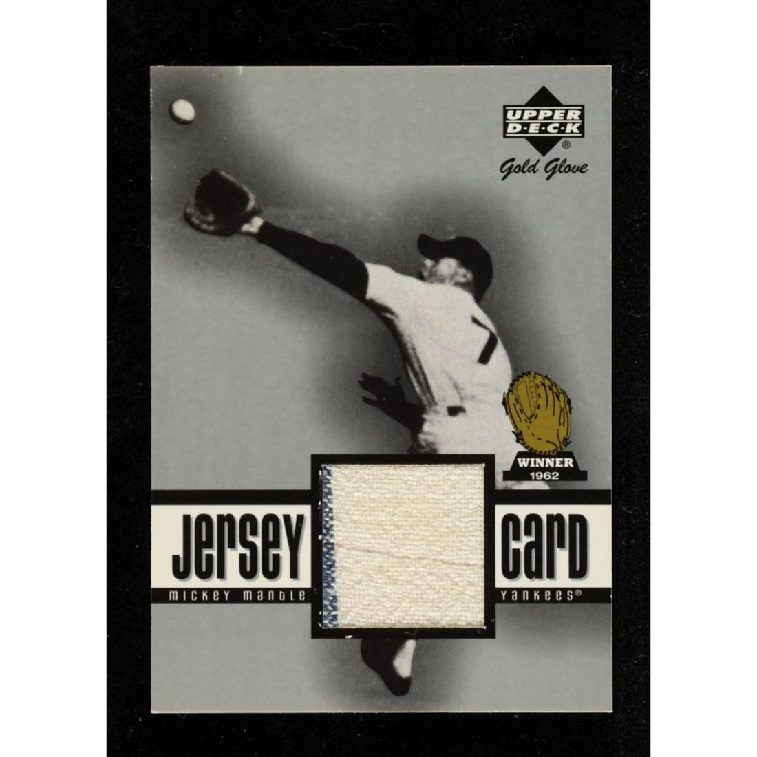 Mickey Mantle 2001 Upper Deck Gold Glove Game Jersey (1 of 1)