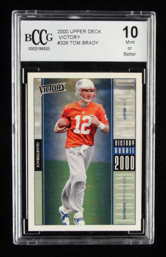 Tom Brady 2000 Upper Deck Victory #326 RC (BCCG 10) (1 of 2)