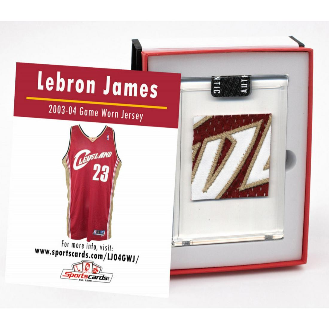 LEBRON JAMES 2003-04 ROOKIE CAVS GAME WORN JERSEY (1 of 1)