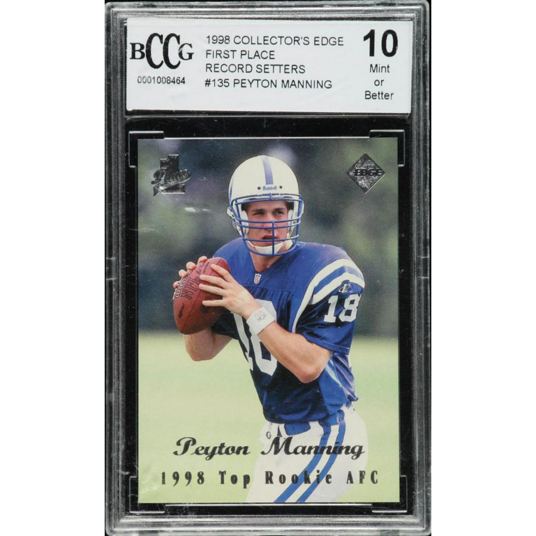 Peyton Manning 1998 Collector's Edge First Place #135 (1 of 1)