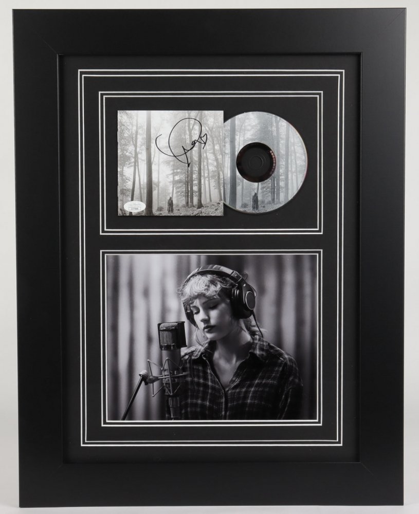 Taylor Swift Signed 17x22 Custom Framed "Folklore" Albu (1 of 1)