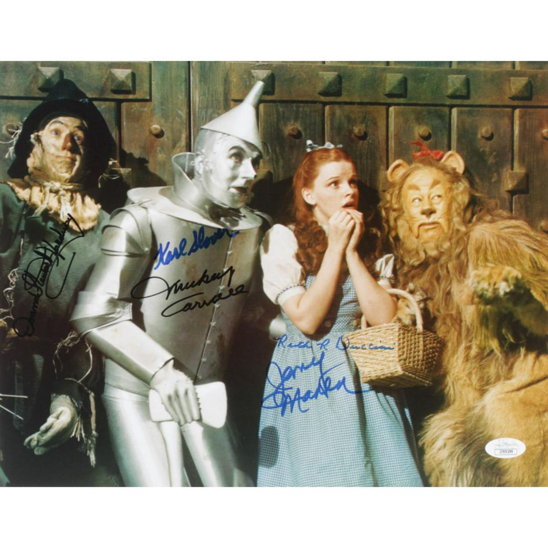 "The Wizard of Oz" 11x14 Photo Cast-Signed by (5) with (1 of 1)