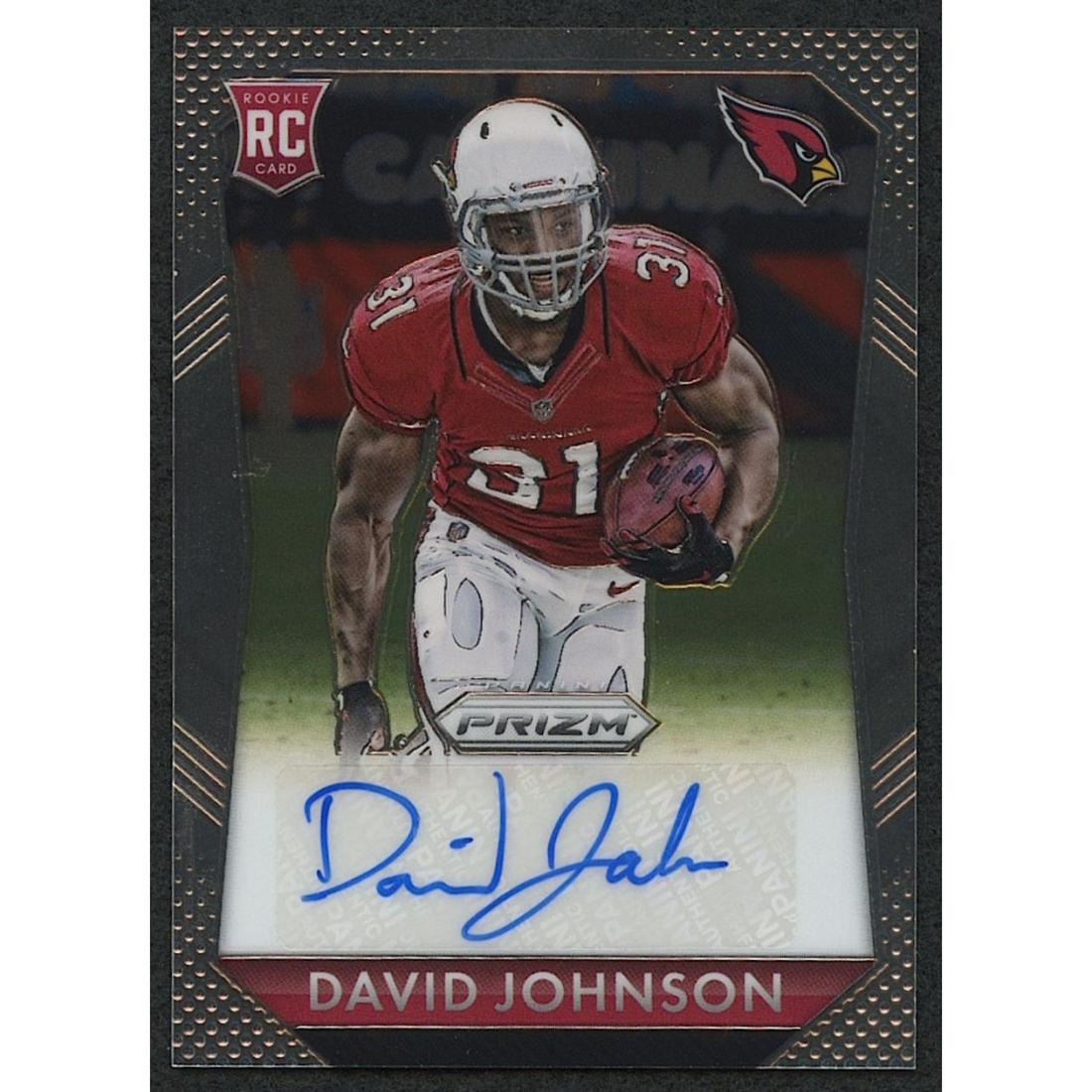 David Johnson 2015 Panini Prizm Rookie Autographs: Please see the images for details on the condition of the card.Northern IowaArizona CardinalsHouston Texans