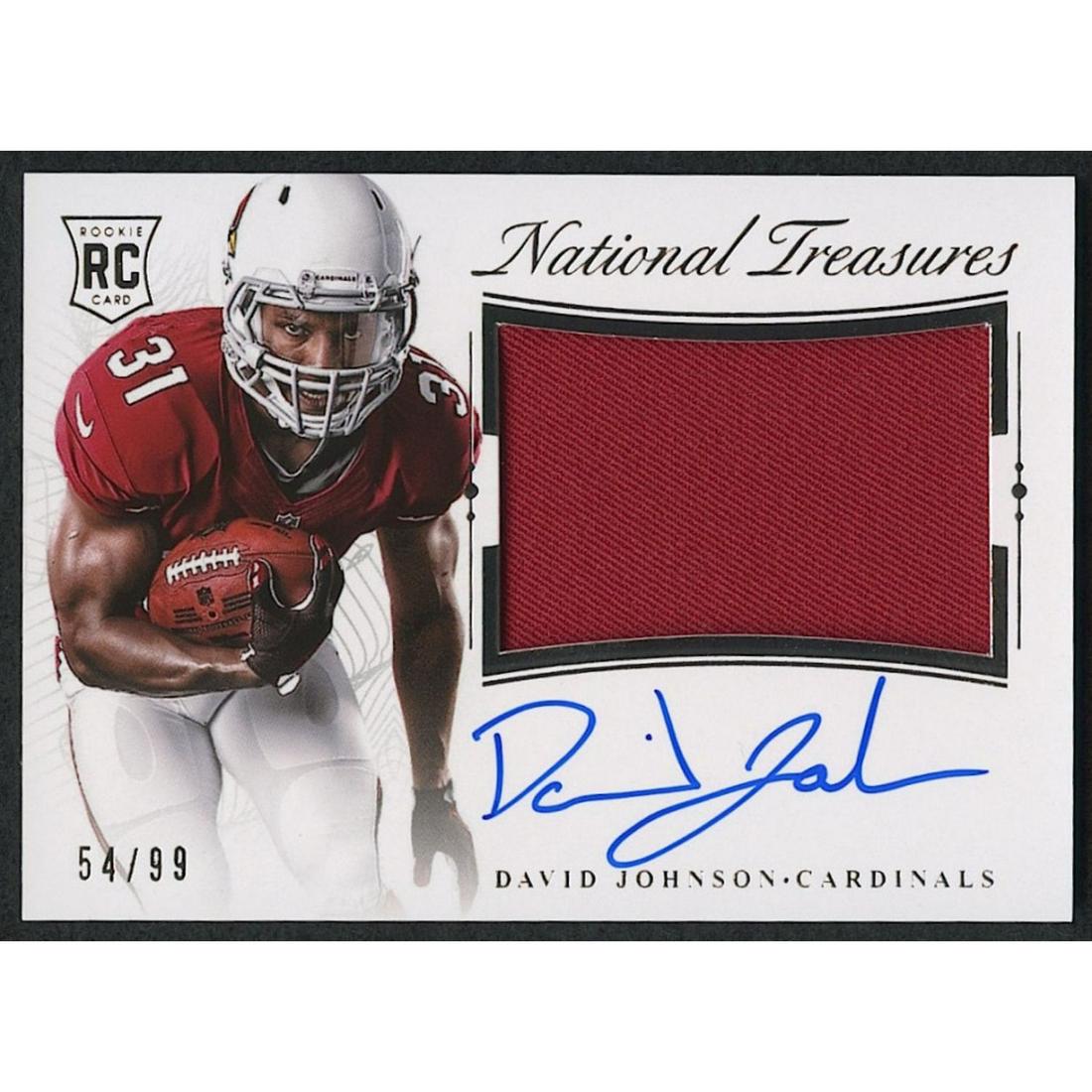 David Johnson 2015 Panini National Treasures Rookie: Please see the images for details on the condition of the card.Northern IowaArizona CardinalsHouston Texans